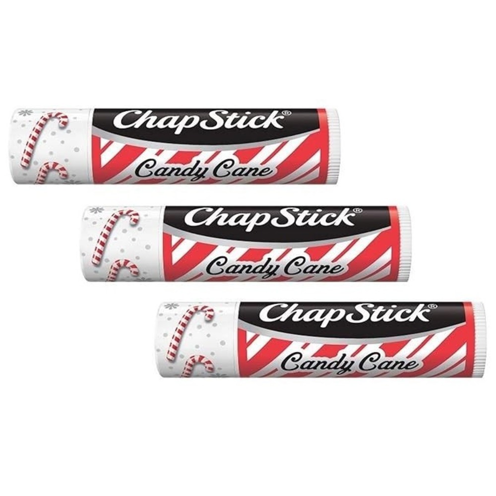 Chapstick Limited Edition Candy Cane Flavor Lip Balm - 0.15 Ounce Pack of 3